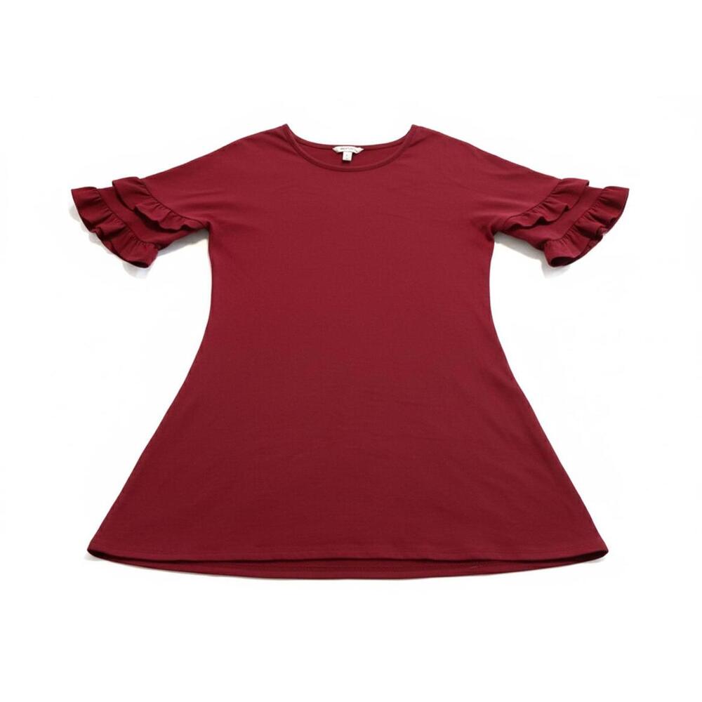 Speechless NEW red ruffle sleeved dress size large